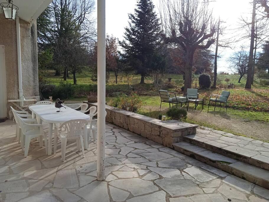Maison Calme Avec Piscine Entouree De Son Parc Quintenas Esterno foto